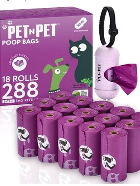 Pet N Pet Poop Bags For Dogs, 288 Count Dog Waste Bags, Lavender Scented
Scented